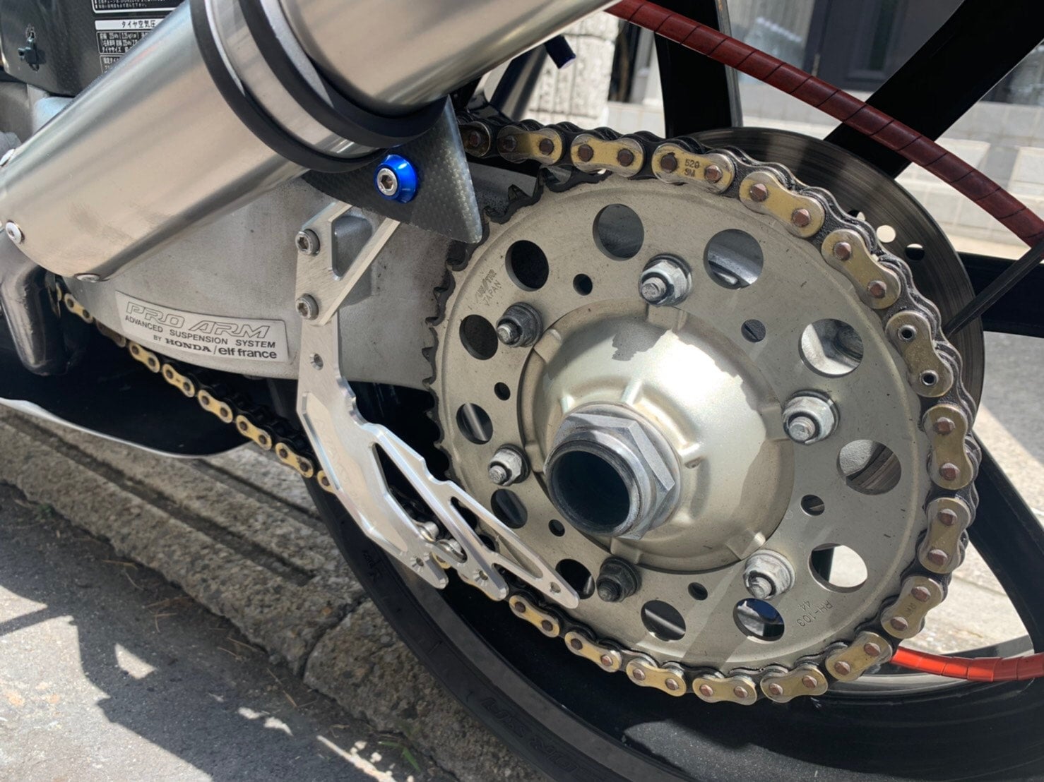 RVF400、NC35 HONDA 純正プロアーム リアホイールセット 流用に リア